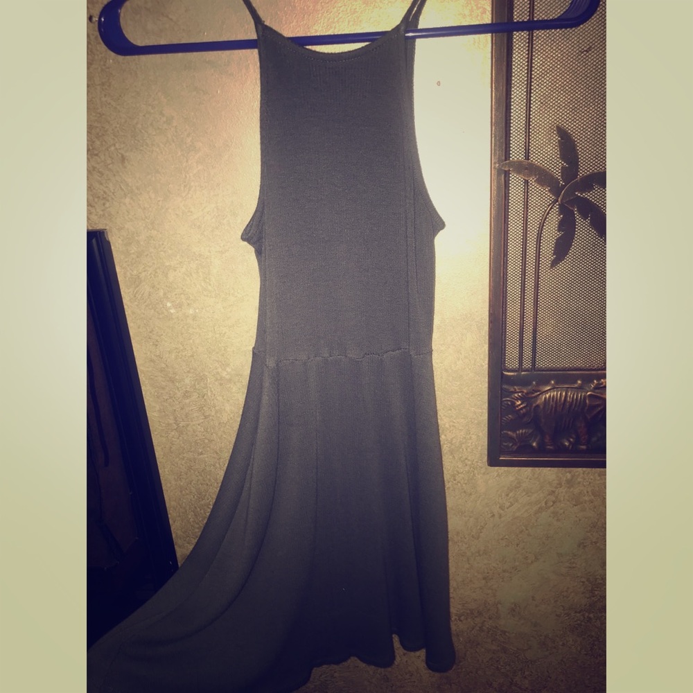 Gray mini dress